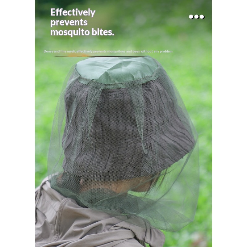 Outdoor Camping Mosquito Net - ขายร้อนหมวกมุ้งกันยุงแบบพับเก็บได้หมวกป้องกันแมลงกลางแจ้งแคมป์ปิ้งอุปกรณ์ตกปลา 1 ชิ้น