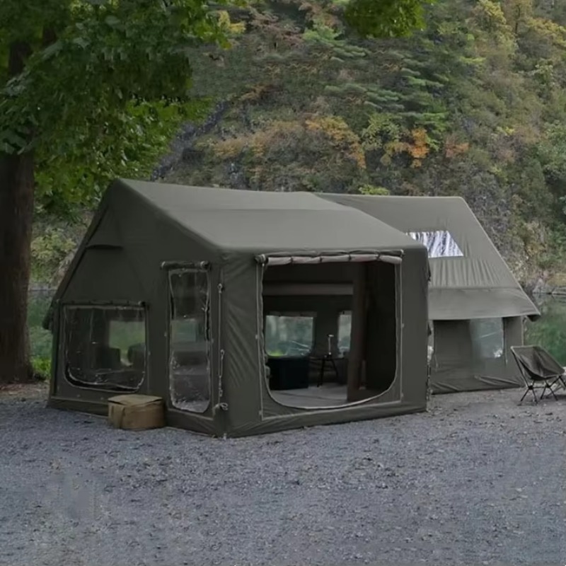 Outdoor Camping House - เต็นท์แคมป์ปิ้งกลางแจ้งแบบเป่าลมสำหรับฤดูหนาว ดีไซน์โรงงานใหม่ล่าสุด ปี 2025