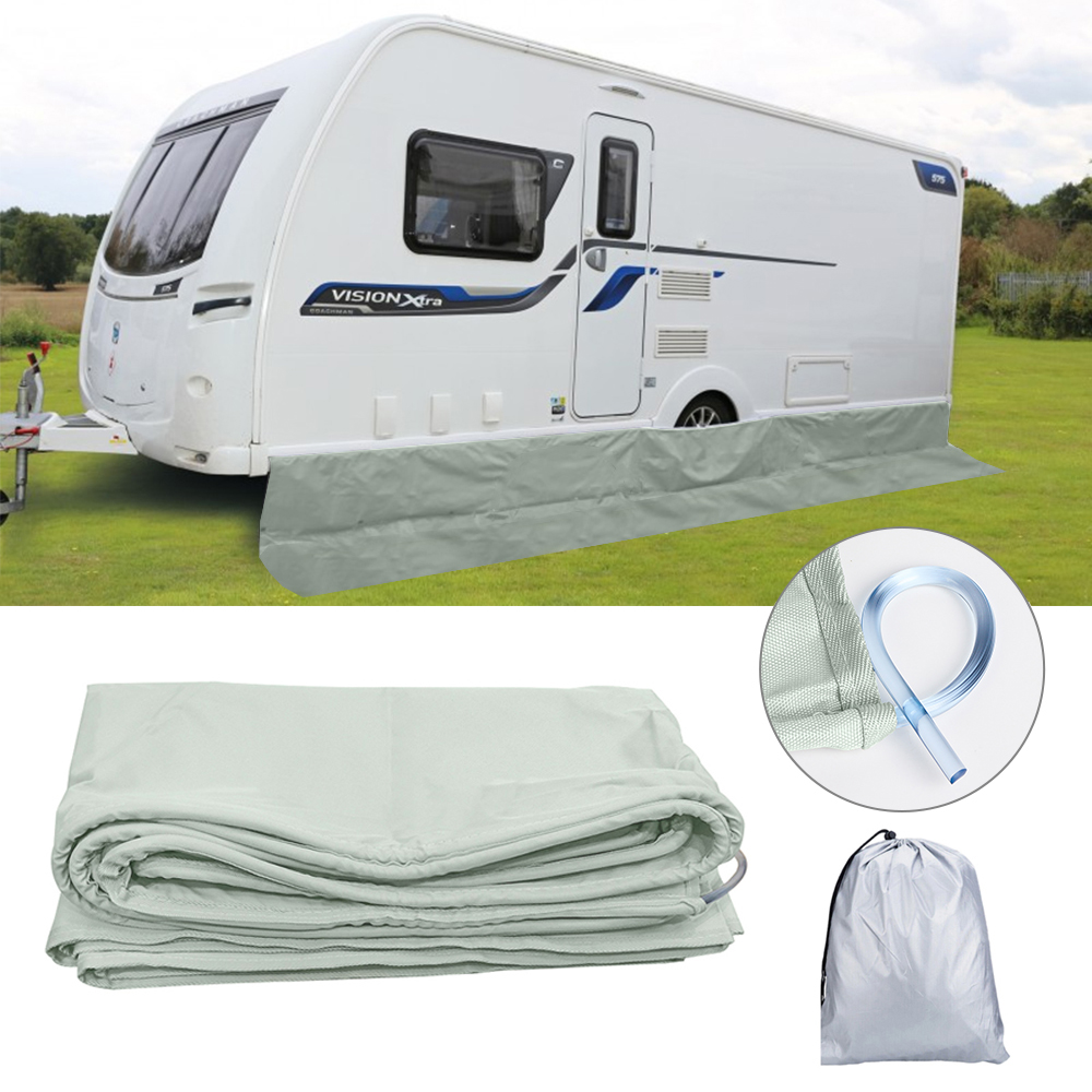 Outdoor Camping Awning - ผ้าคลุมกันลมกันฝุ่นสำหรับรถบ้าน/รถแคมป์ปิ้ง อุปกรณ์เสริมสำหรับกันสาดรถบ้าน