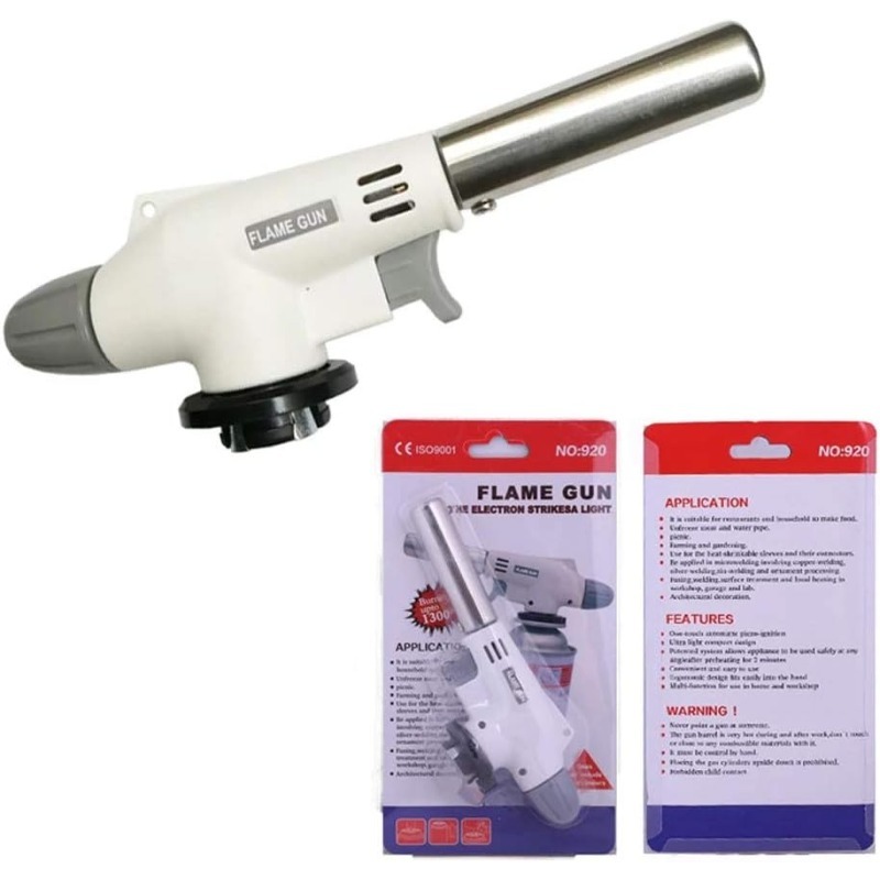 Outdoor Camping Burner - Camping Baking บาร์บีคิวแก๊สไฟฉายเชื่อมไฟแช็ก Butane Burner เปลวไฟโลหะปืนเปลวไฟกลางแจ้งเชื่อมแก๊ส