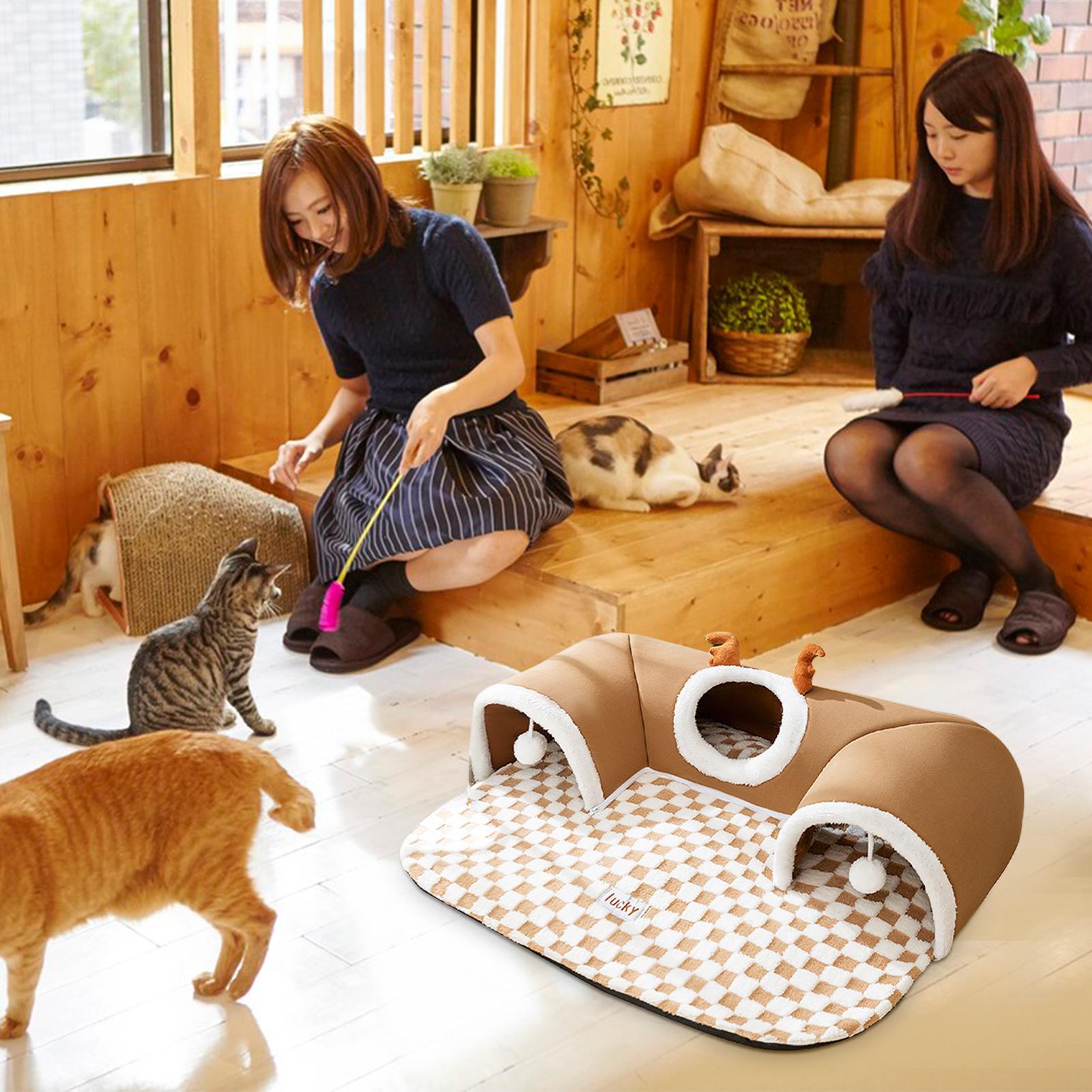 Outdoor Camping Dog Fence - เต็นท์บ้านสัตว์เลี้ยงอุ่นๆ ของเล่นแมว ท่อเล่นแมว ท่อเล่นสำหรับสุนัข สัตว์เลี้ยงในบ้านและนอกบ้าน เกมส์เล่นติดผนัง