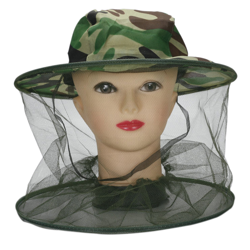 Outdoor Camping Mosquito Net - หมวกตกปลาป้องกันยุง ตาข่ายกันแมลง ระบายอากาศได้ดี หมวกตาข่ายสำหรับตกปลา ล่าสัตว์ กิจกรรมกลางแจ้ง