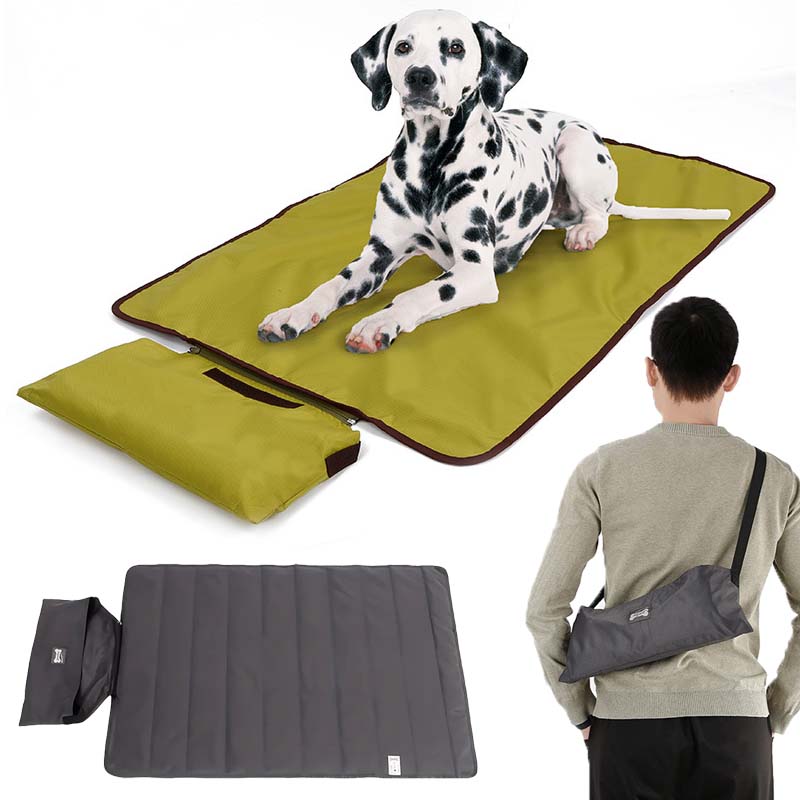 Outdoor Camping Mat - แผ่นรองสัตว์เลี้ยงพับได้ขนาด 100x70 ซม. พร้อมกระเป๋าเก็บของ กันน้ำ กันฝุ่น