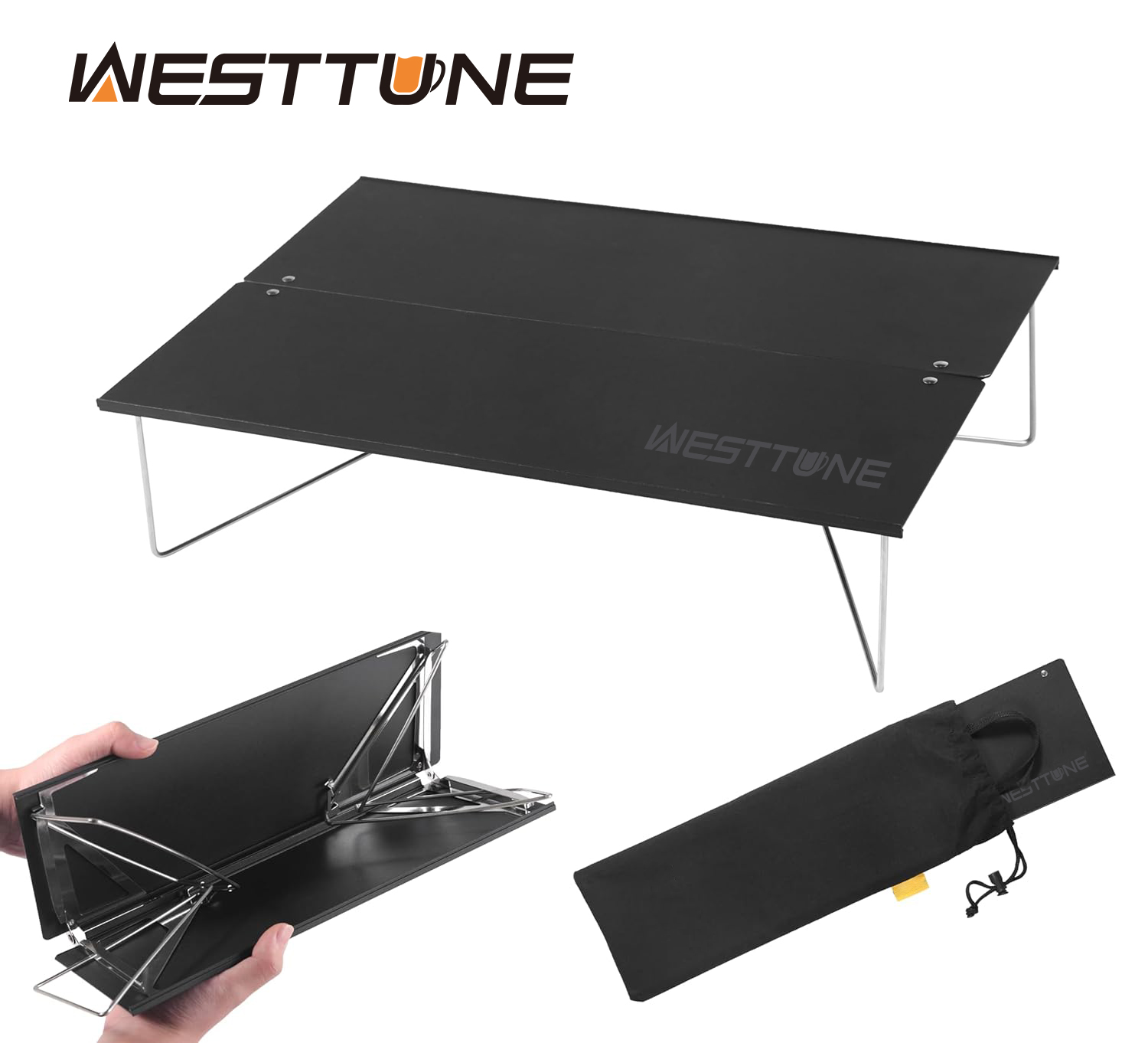 Outdoor Camping House - WESTTUNE ขนาดกะทัดรัด Mini Camping โต๊ะแบบพกพา Ultralight