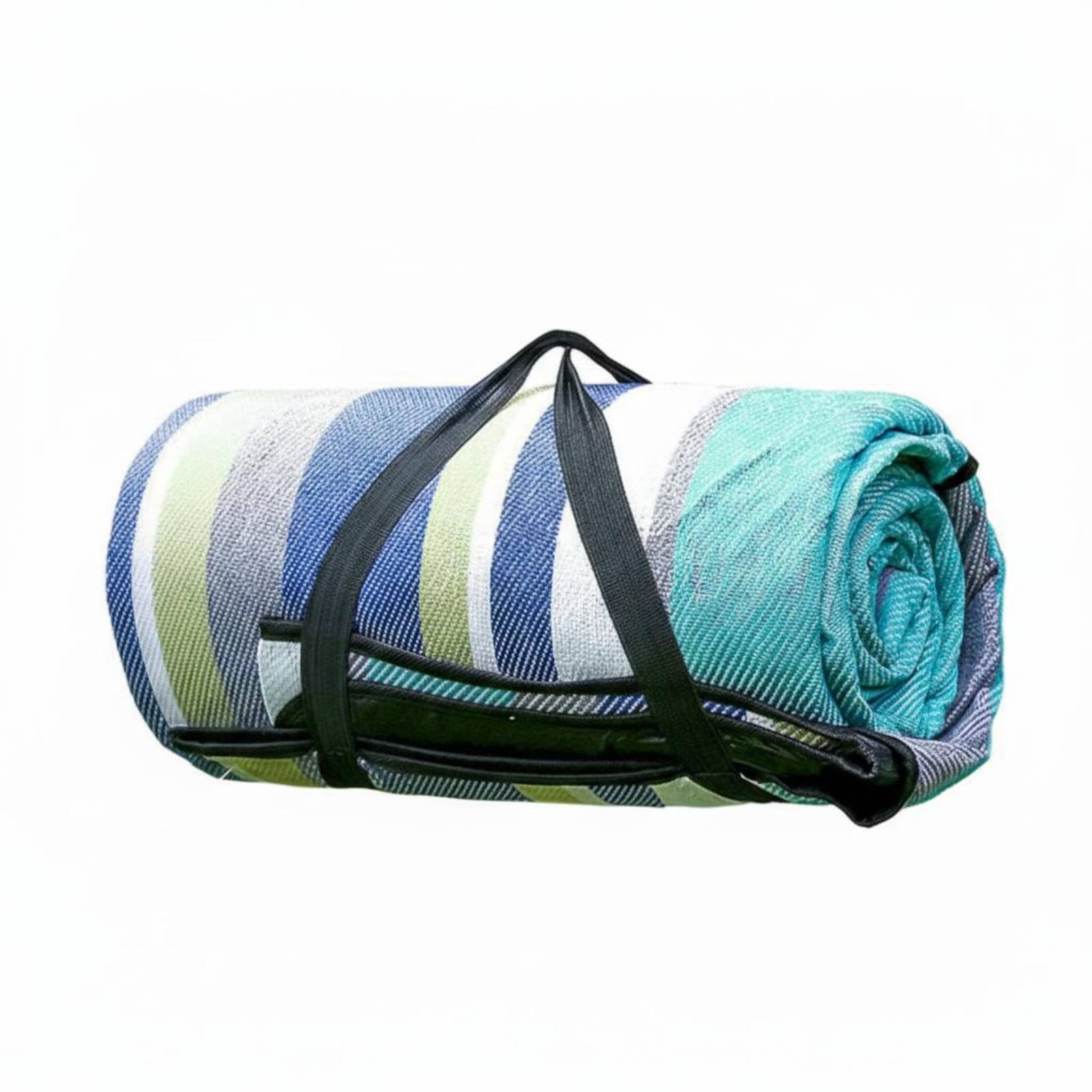 Outdoor Camping Mat - ผ้าห่มกลางแจ้ง, แผ่นรองกันน้ำแบบหนา, แผ่นรองแคมป์ปิ้งแบบพกพา, อะคริลิก PEVA ลายทาง,