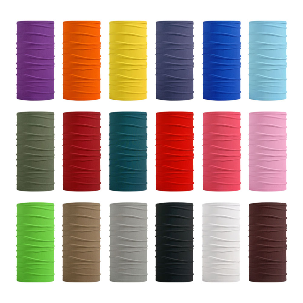 Trekking Gaiters - ไม่มีรอยต่อสีทึบ Bandanas ผู้ชายผู้หญิงสีดําสีแดงสีเทาผ้าพันคอเดินป่าคอ Gaiter ขี่จักรยานหน้าปก Balaclava