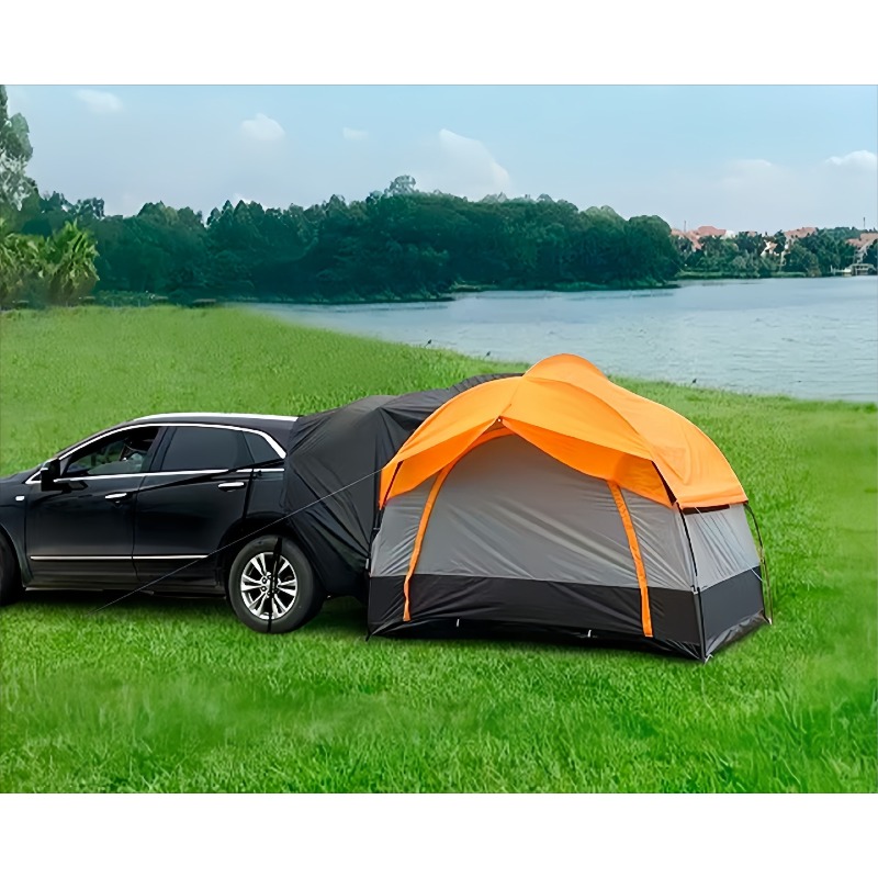 Outdoor Camping Car Tail Tent - เต็นท์ท้ายรถ SUV แบบบูรณาการ, ผ้าใบกันแดดกันน้ำสำหรับท้ายรถ, เต็นท์แคมป์ปิ้งท้ายรถ