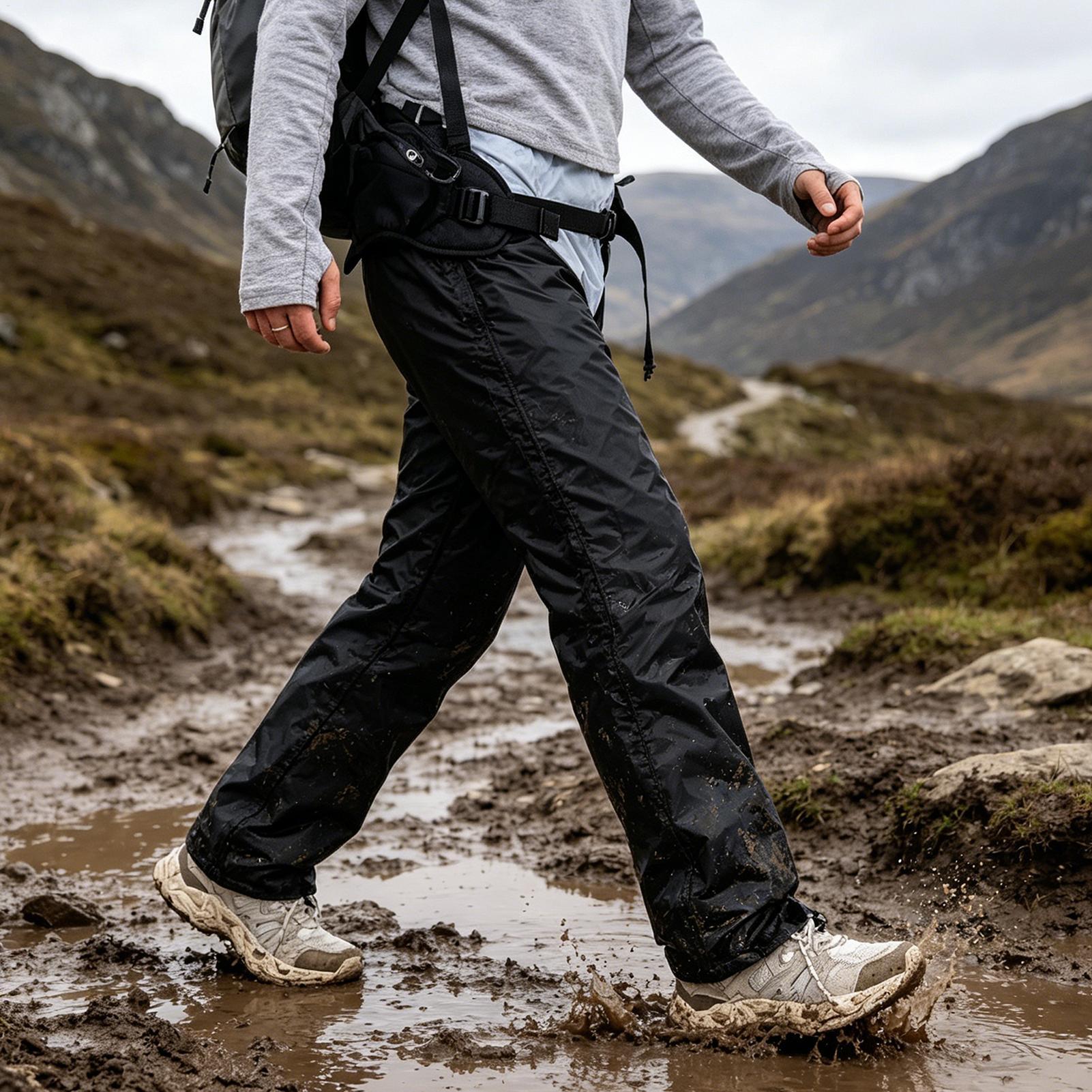 Trekking Gaiters - สนับแข้งสำหรับผู้ชาย สนับแข้งกันน้ำแบบปรับได้สำหรับการเดินป่า สำหรับการปั่นจักรยานกลางแจ้ง ปีนเขา ตกปลา เดินป่า
