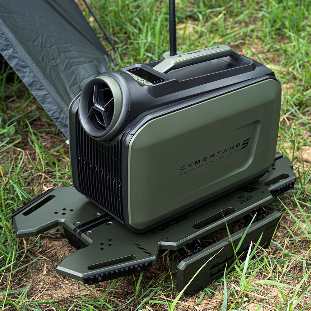 Outdoor Camping Warehouse - เครื่องปรับอากาศเคลื่อนที่แบบอินเวอร์เตอร์ CYBERTAKES สำหรับเต็นท์ รถยนต์ ใช้กลางแจ้ง สำหรับตั้งแคมป์