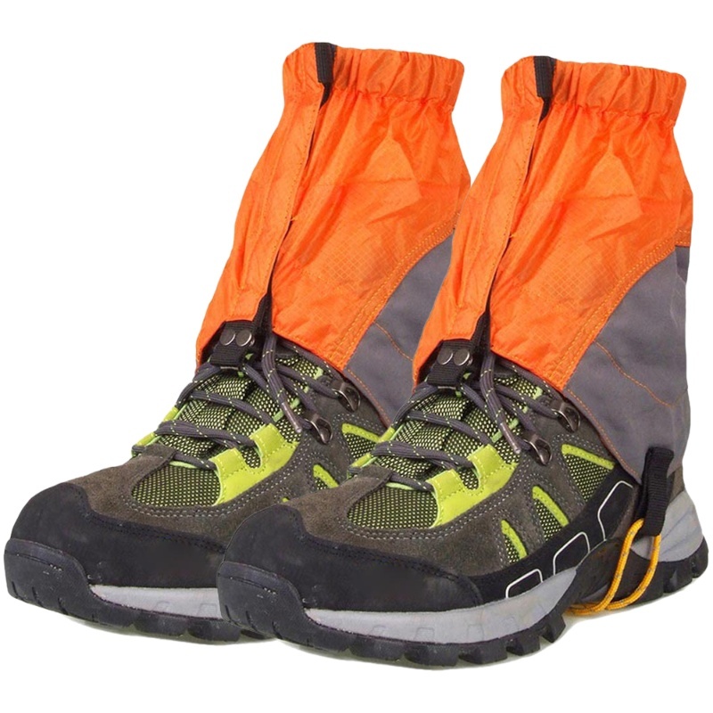 Trekking Gaiters - กันฝนแบบซิลิโคนเคลือบไนลอนสำหรับกิจกรรมกลางแจ้ง น้ำหนักเบา ป้องกันขา เหมาะสำหรับเดินป่า ปีนเขา และเดินเขาไกล