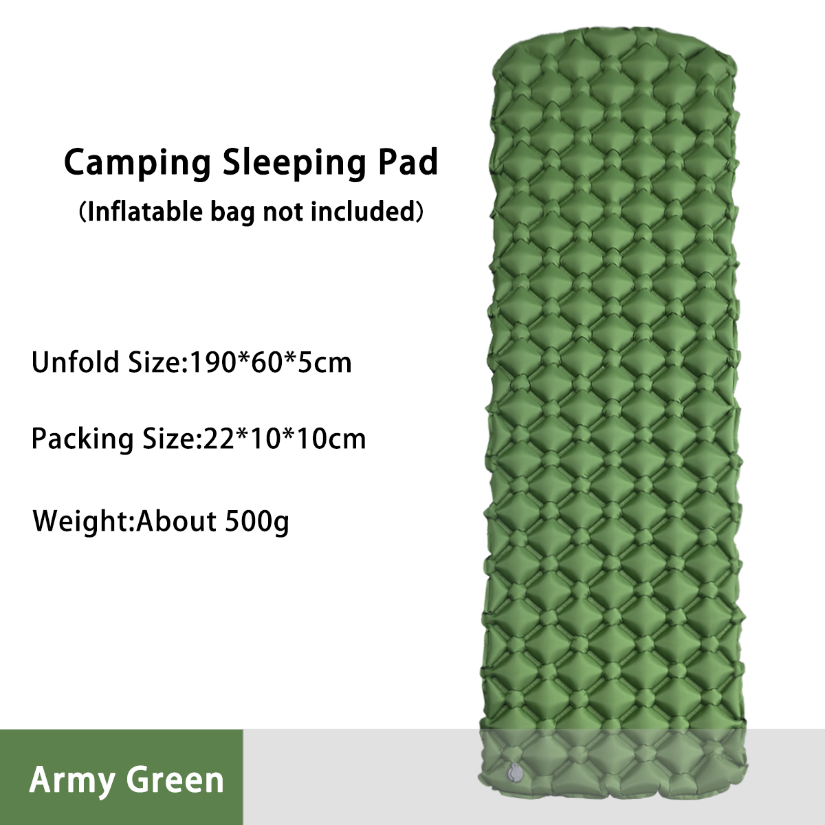 Outdoor Camping Mat - ที่นอนเป่าลมสำหรับตั้งแคมป์ในเต็นท์ เตียงพับสำหรับแคมป์ แผ่นรองนอน ผ้าห่มปิกนิก แผ่นรองนอนสำหรับเดินทาง อุปกรณ์แคมป์ปิ้ง