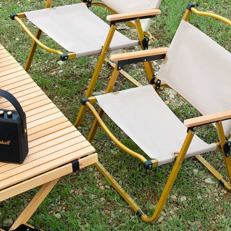 เก้าอี้พับได้แบบพกพา น้ำหนักเบ - Outdoor Camping High Chair บทวิจารณ์และราคา