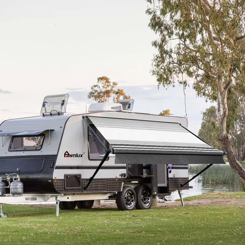 กันสาดควบคุมด้วยมือ Awnlux ราค - Outdoor Camping Awning บทวิจารณ์และราคา