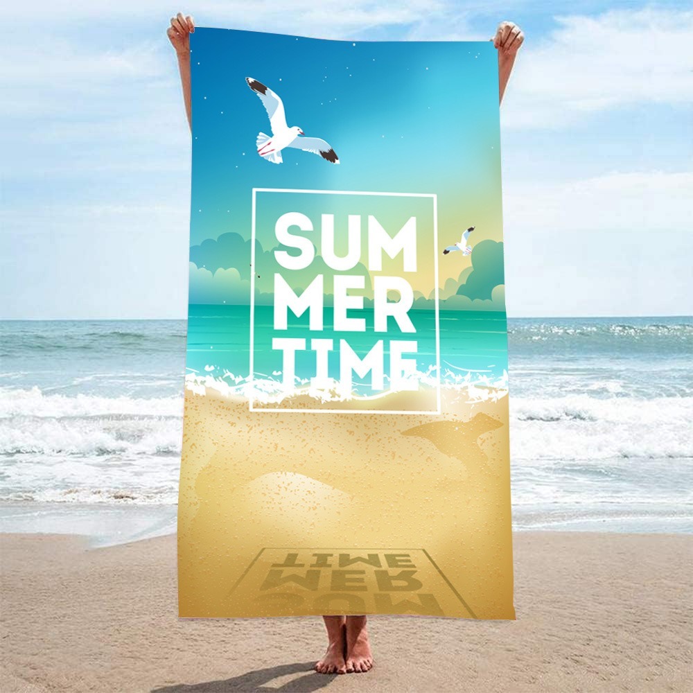 ผ้าเช็ดตัวชายหาดลายต้นปาล์ม 10 - Outdoor Camping Mat บทวิจารณ์และราคา