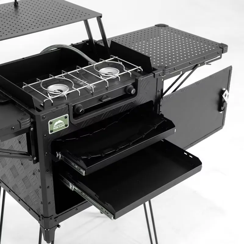 ชุดครัวแคมป์ปิ้งสำหรับครอบครัว - Outdoor Camping Kitchen Setup บทวิจารณ์และราคา
