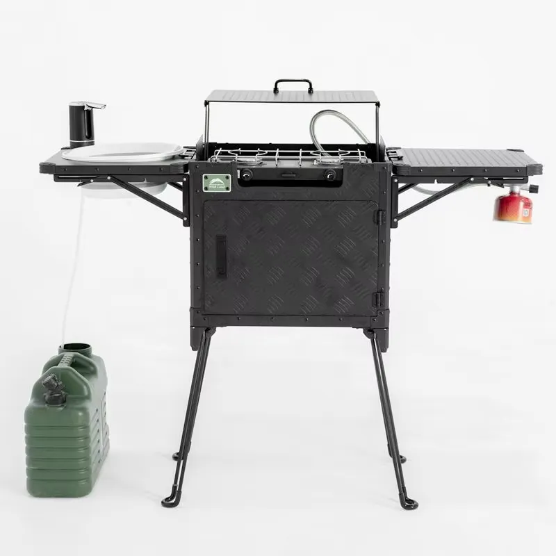 ชุดครัวแคมป์ปิ้งสำหรับครอบครัว - Outdoor Camping Kitchen Setup บทวิจารณ์และราคา