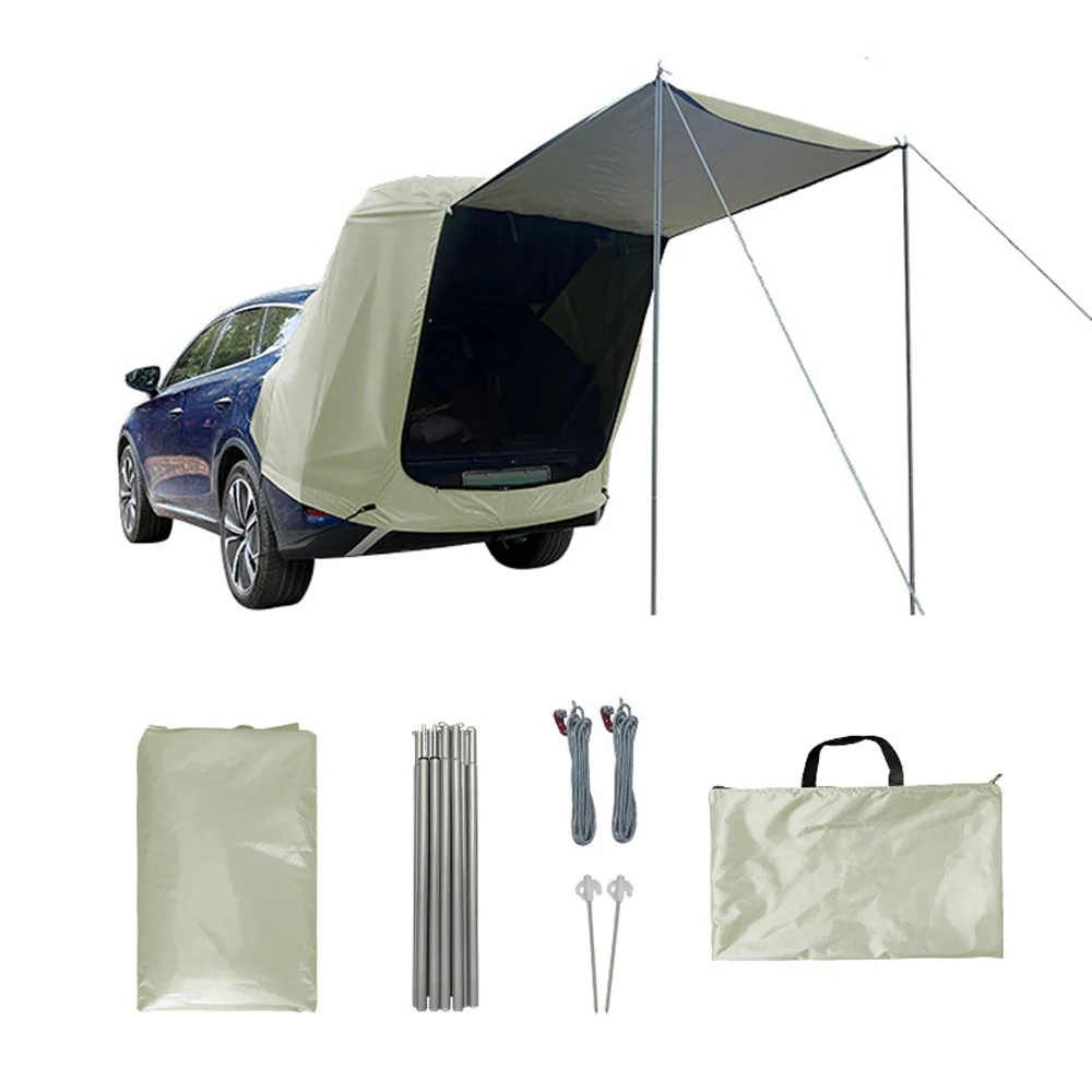 เต็นท์ต่อท้ายรถยนต์สำหรับตั้งแ - Outdoor Camping Car Tail Tent บทวิจารณ์และราคา