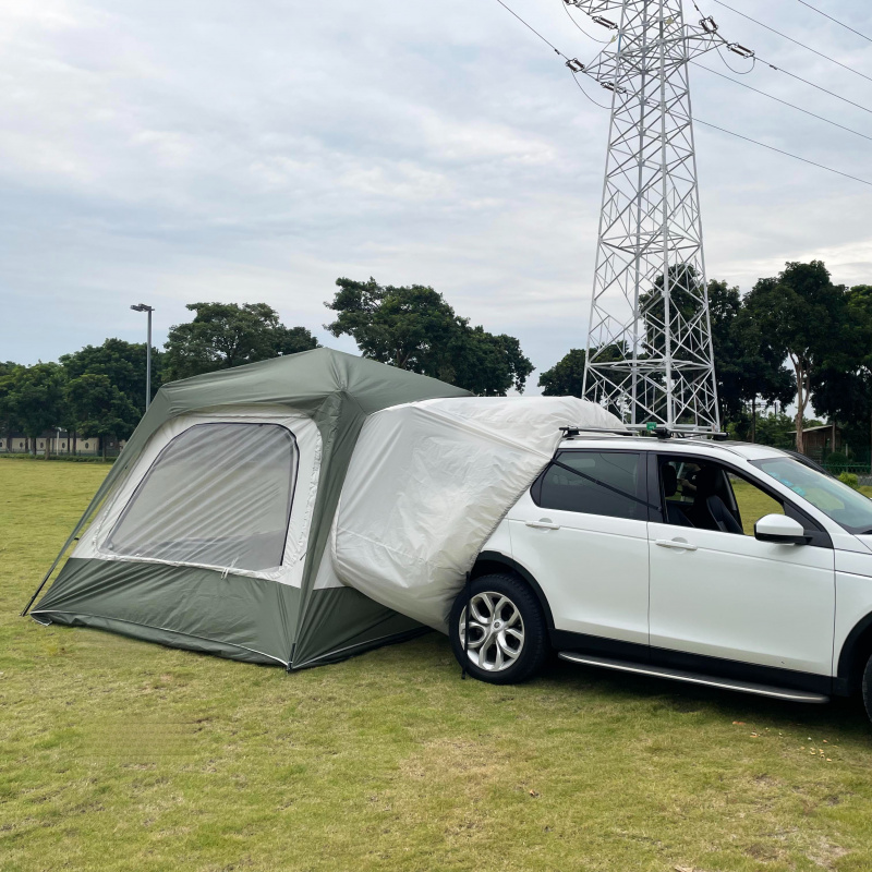 เต็นท์ท้ายรถพับได้แบบพกพาจากโร - Outdoor Camping Car Tail Tent บทวิจารณ์และราคา
