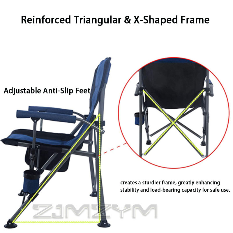 เก้าอี้พับกลางแจ้งขนาดใหญ่ เก้ - Outdoor Camping High Chair บทวิจารณ์และราคา