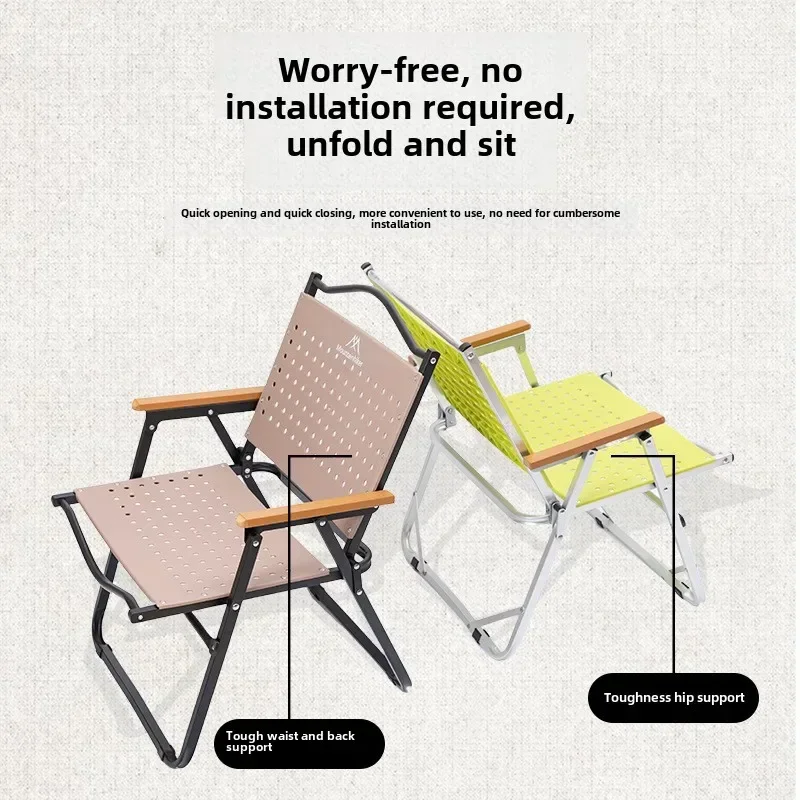 เก้าอี้แคมป์ปิ้ง MOUNTAINHIKER - Outdoor Camping High Chair บทวิจารณ์และราคา
