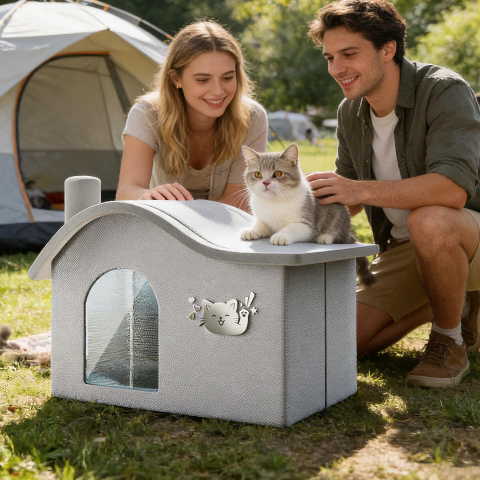 บ้านน้ำแข็งพับได้สำหรับแมวและส - Outdoor Camping Dog Fence บทวิจารณ์และราคา