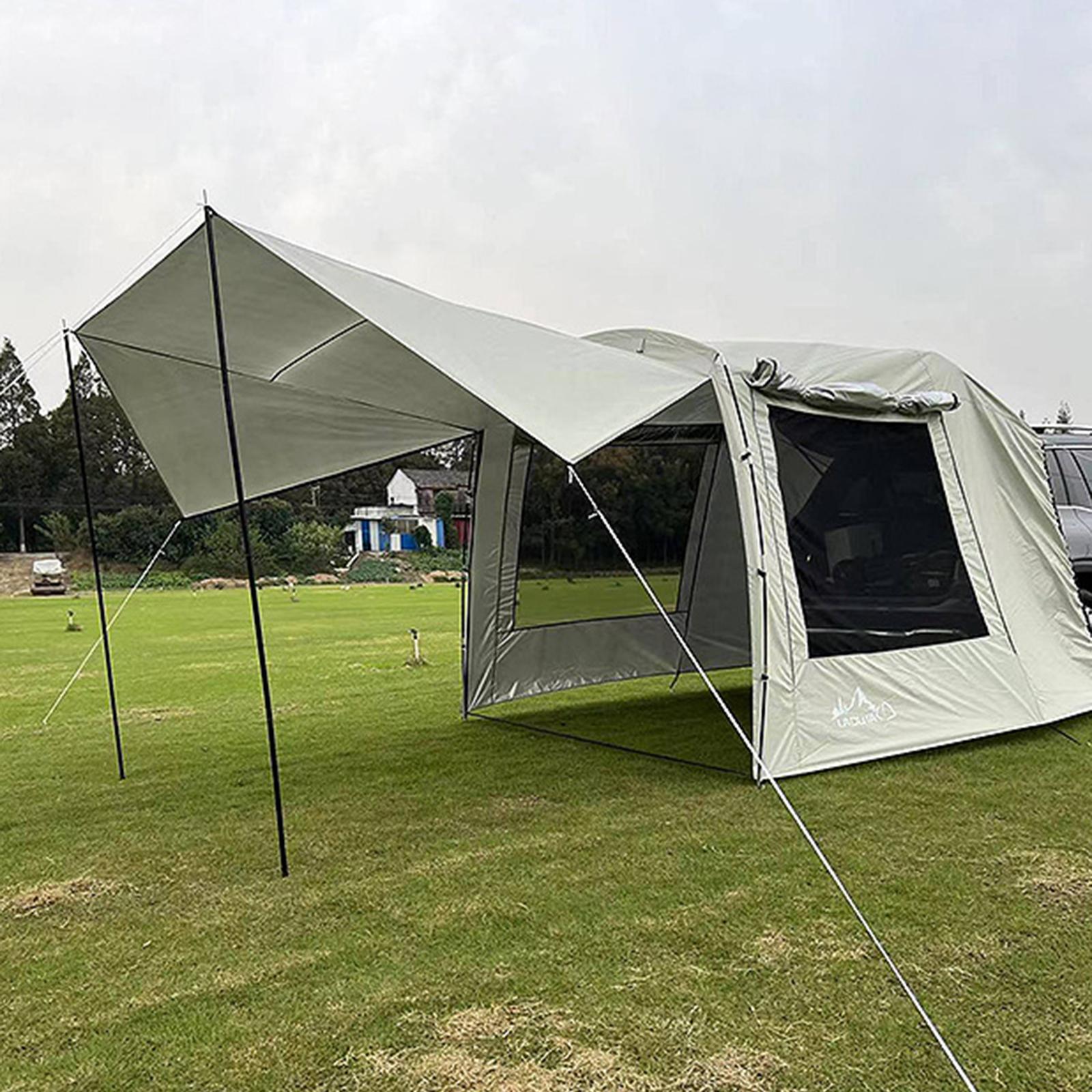 แบบพกพากันน้ำรถด้านหลังเต็นท์น - Outdoor Camping Car Tail Tent บทวิจารณ์และราคา