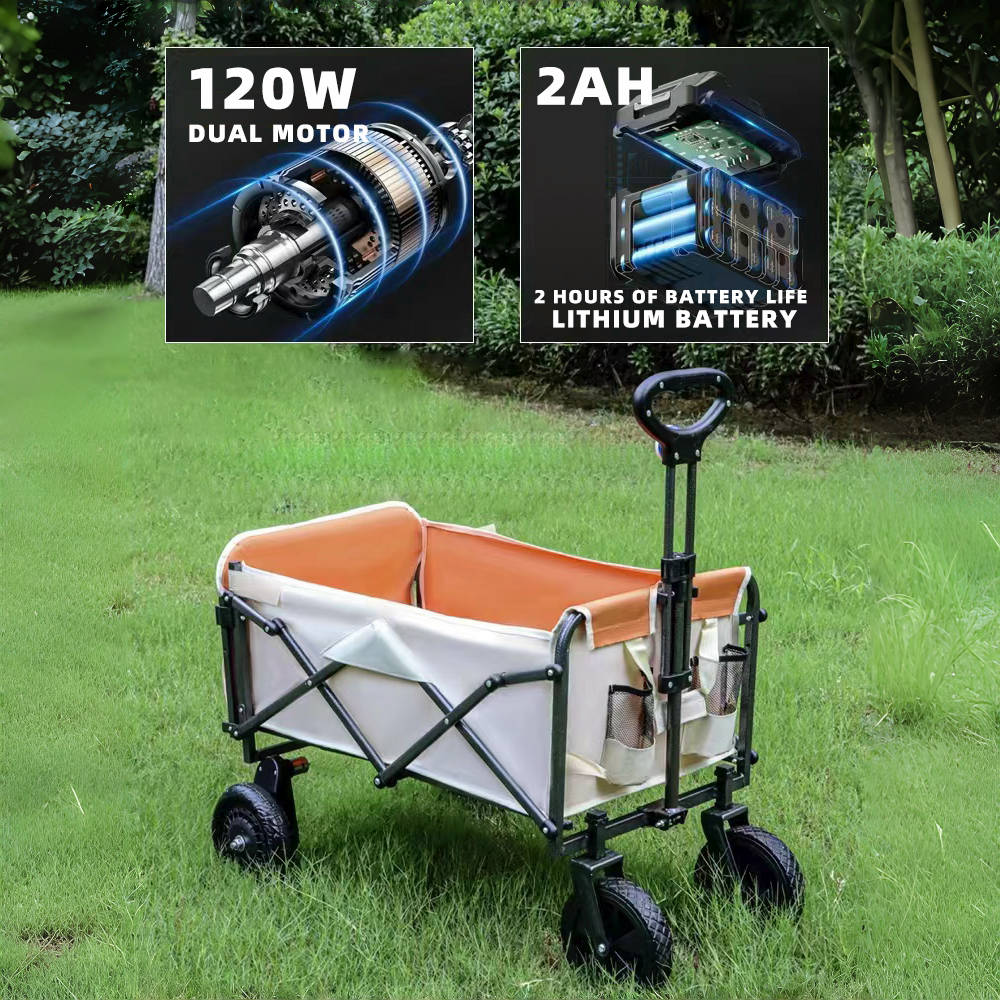 รถเข็นแคมป์ปิ้งไฟฟ้าพับได้ แบต - Outdoor Camping Table บทวิจารณ์และราคา