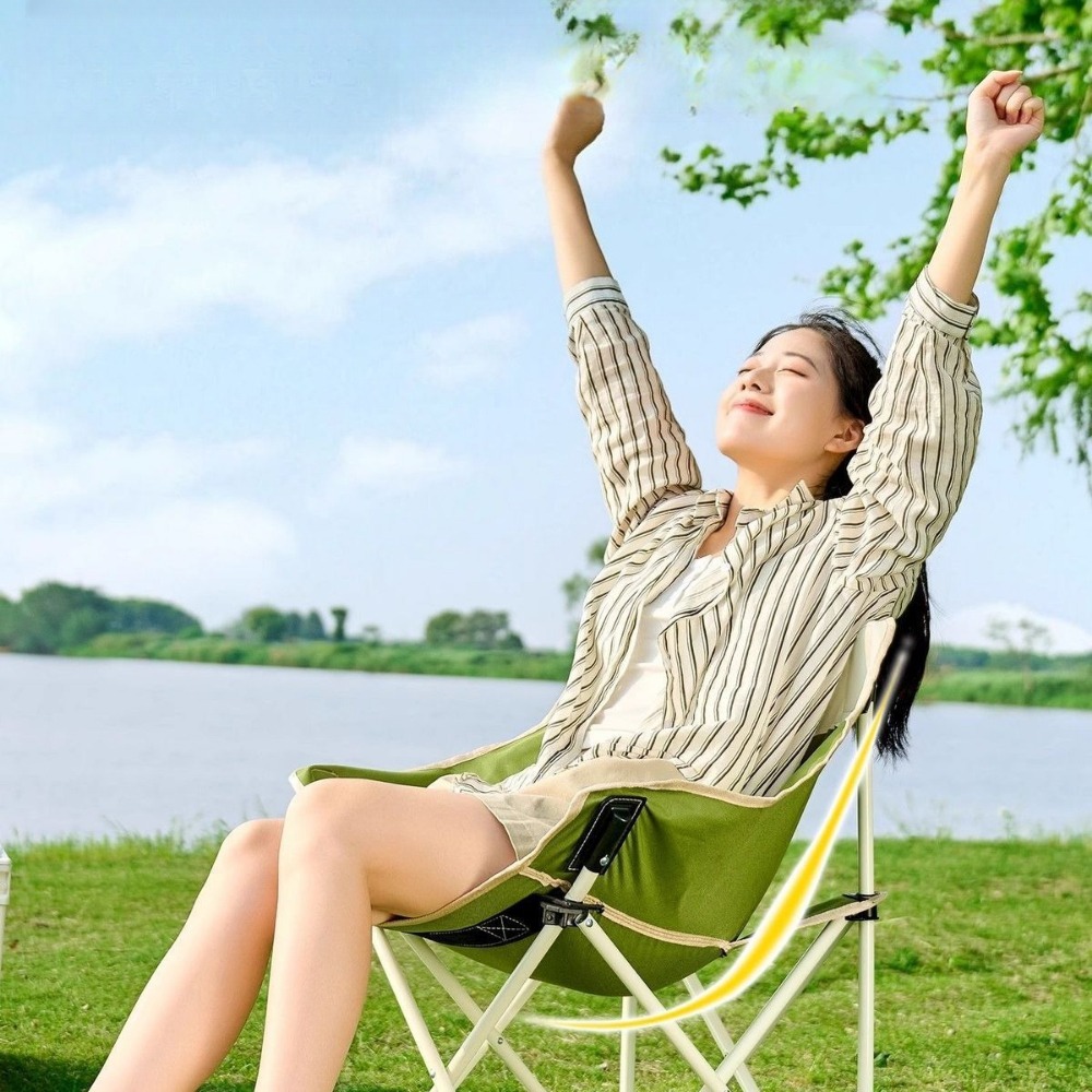 เก้าอี้พับกลางแจ้ง เก้าอี้มูนส - Outdoor Camping High Chair บทวิจารณ์และราคา