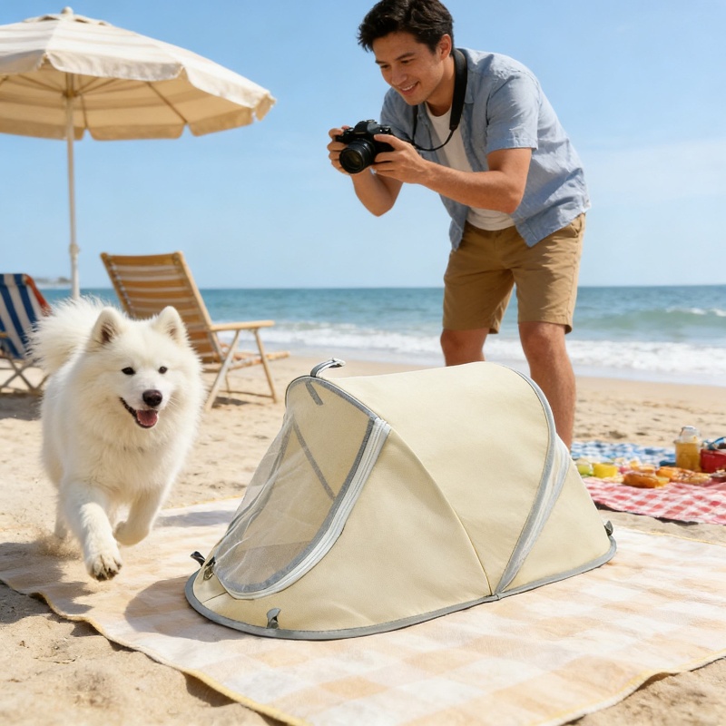เต็นท์สุนัขแบบพกพาใหม่ ป้องกัน - Outdoor Camping Dog Fence บทวิจารณ์และราคา