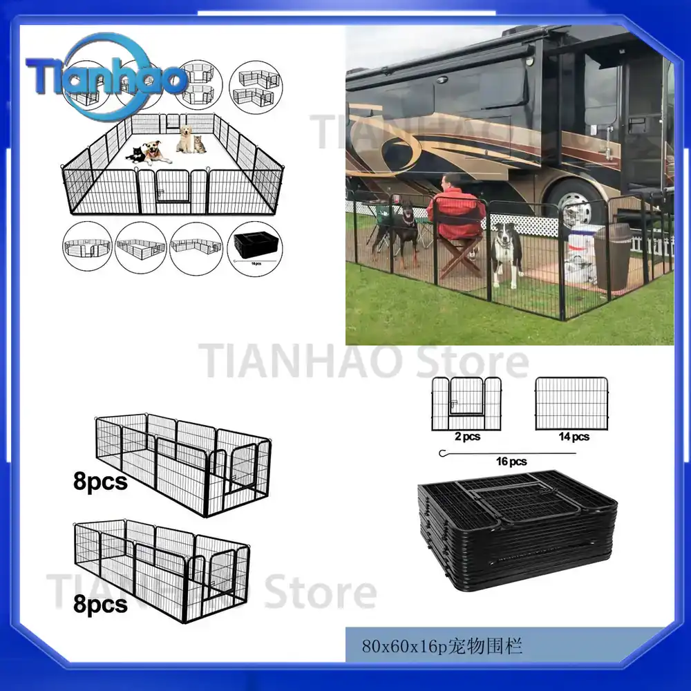 รั้วกั้นสัตว์เลี้ยงสำหรับสุนัข - Outdoor Camping Dog Fence บทวิจารณ์และราคา