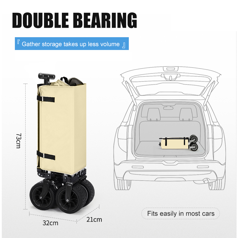 รถเข็นพับได้สำหรับตั้งแคมป์กลา - Outdoor Camping Table บทวิจารณ์และราคา