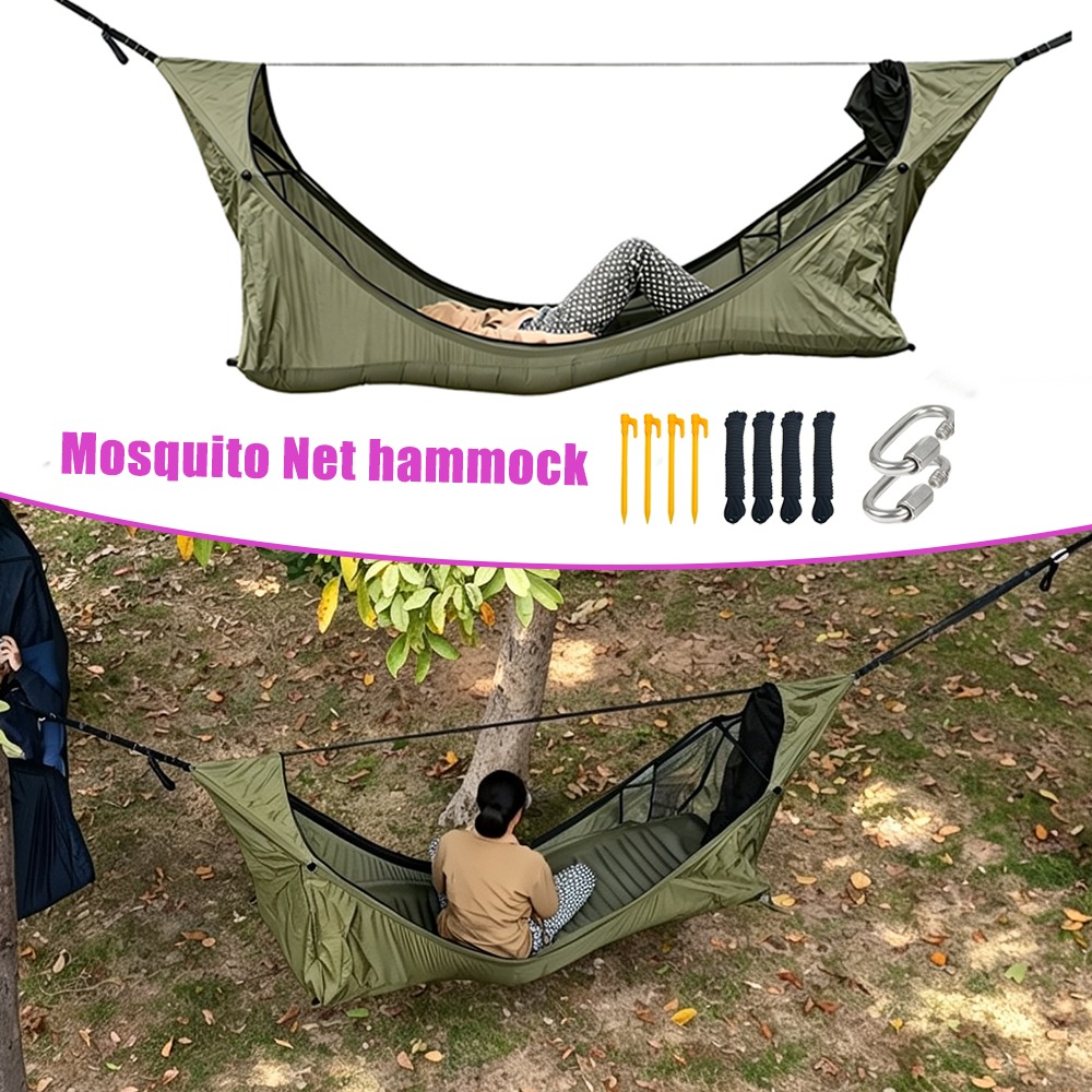 เปลญวนแบบแบนพร้อมมุ้งกันยุง เต - Outdoor Camping Mosquito Net บทวิจารณ์และราคา