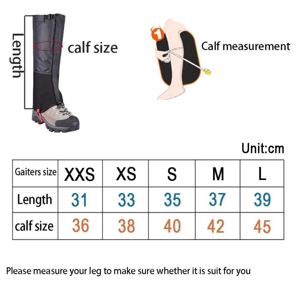 ปลอกขาป้องกันน้ำและหิมะ สำหรับ - Trekking Gaiters บทวิจารณ์และราคา