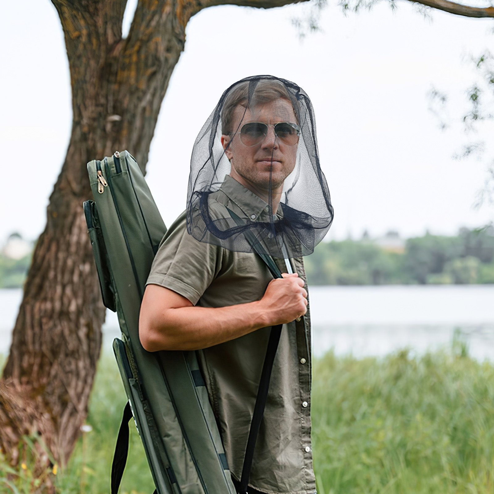 ตาข่ายคลุมศีรษะกันยุง 2 ชิ้น ส - Outdoor Camping Mosquito Net บทวิจารณ์และราคา