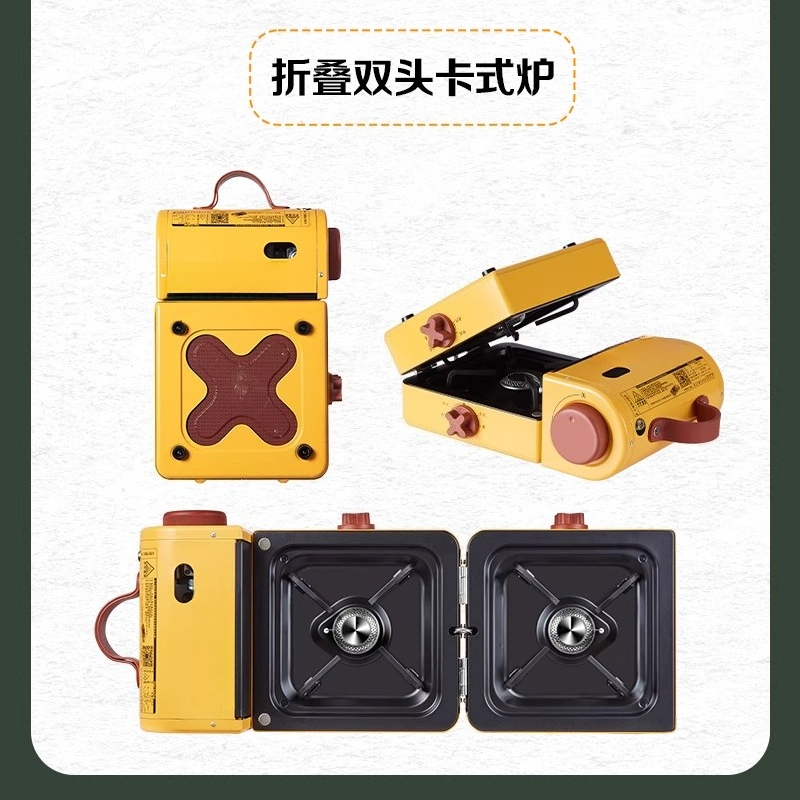 เตาแก๊สพกพาสำหรับตั้งแคมป์แบบพ - Outdoor Camping Burner บทวิจารณ์และราคา
