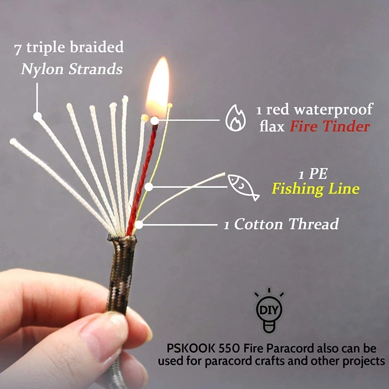เชือกพาราคอร์ด10แกน550 4มม. อุ - Outdoor Camping Burner บทวิจารณ์และราคา