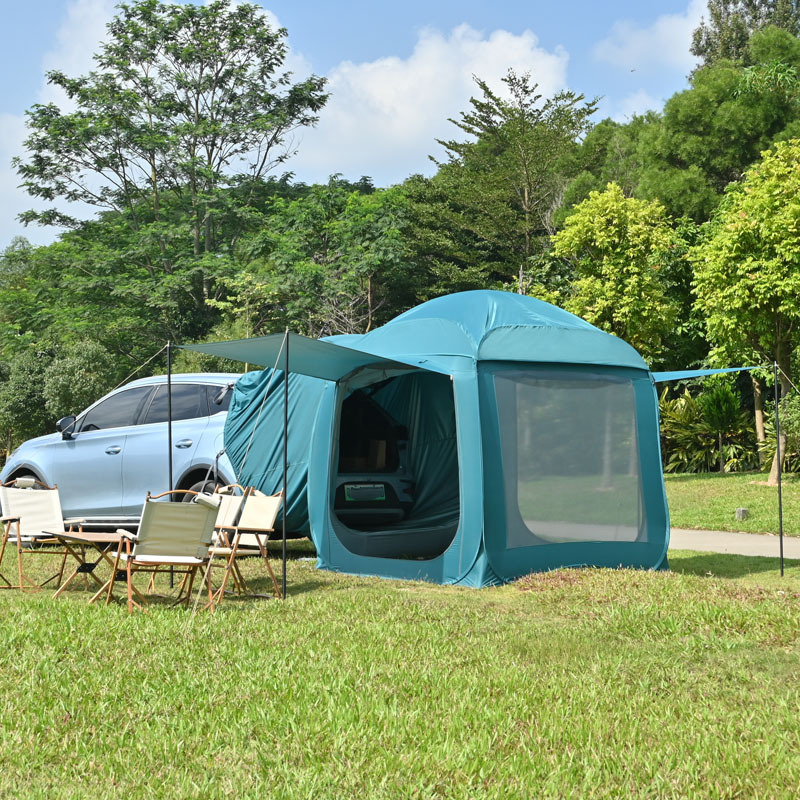 เต็นท์ท้ายรถ ตั้งอัตโนมัติ สำห - Outdoor Camping Car Tail Tent บทวิจารณ์และราคา