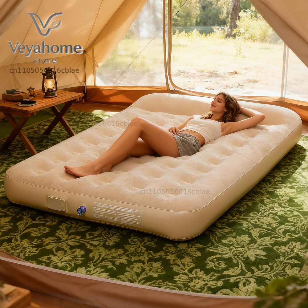 ที่นอนลมแบบใหม่พร้อมปั๊มในตัว  - Camping Outdoor Or Indoor บทวิจารณ์และราคา