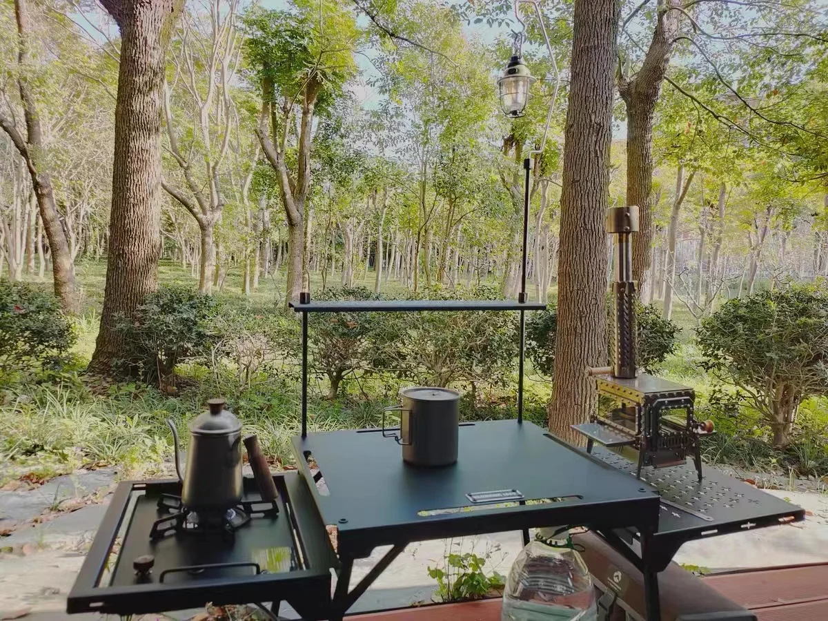 โต๊ะครัวพับได้อลูมิเนียม NewSM - Outdoor Camping Warehouse บทวิจารณ์และราคา
