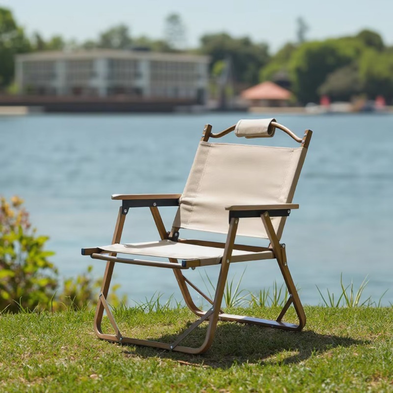 เก้าอี้พับพกพาคุณภาพสูงสำหรับต - Outdoor Camping High Chair บทวิจารณ์และราคา