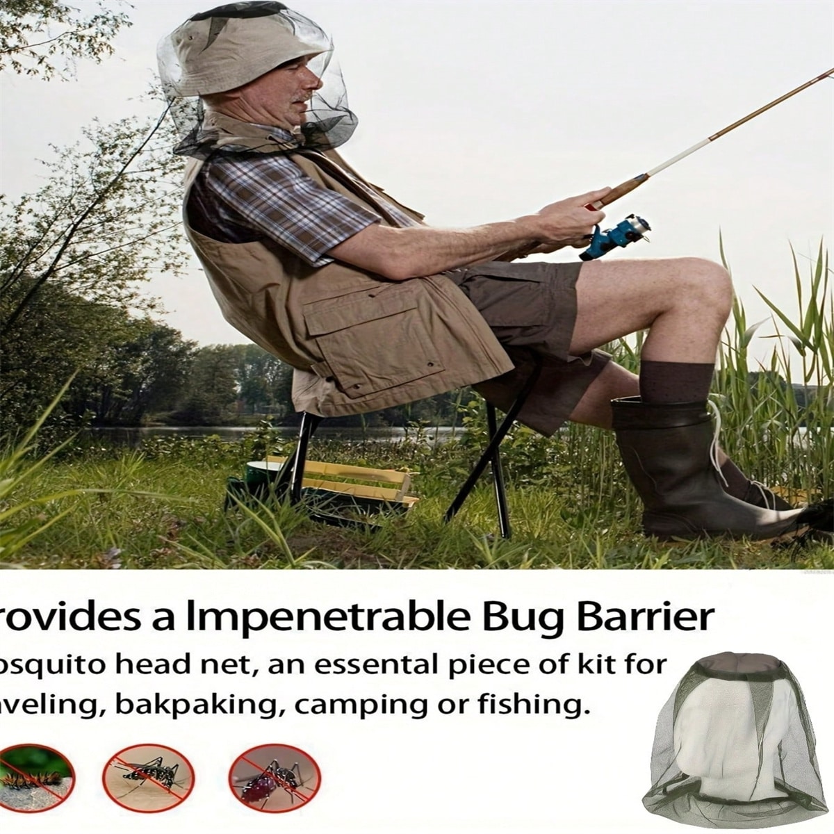 2PC อุปกรณ์ตั้งแคมป์และเดินป่า - Outdoor Camping Mosquito Net บทวิจารณ์และราคา