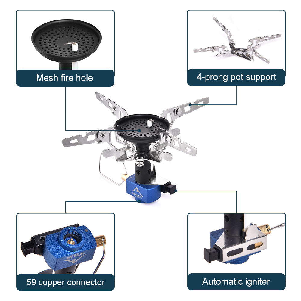 เตาแก๊สปิกนิกสำหรับตั้งแคมป์กล - Outdoor Camping Burner บทวิจารณ์และราคา
