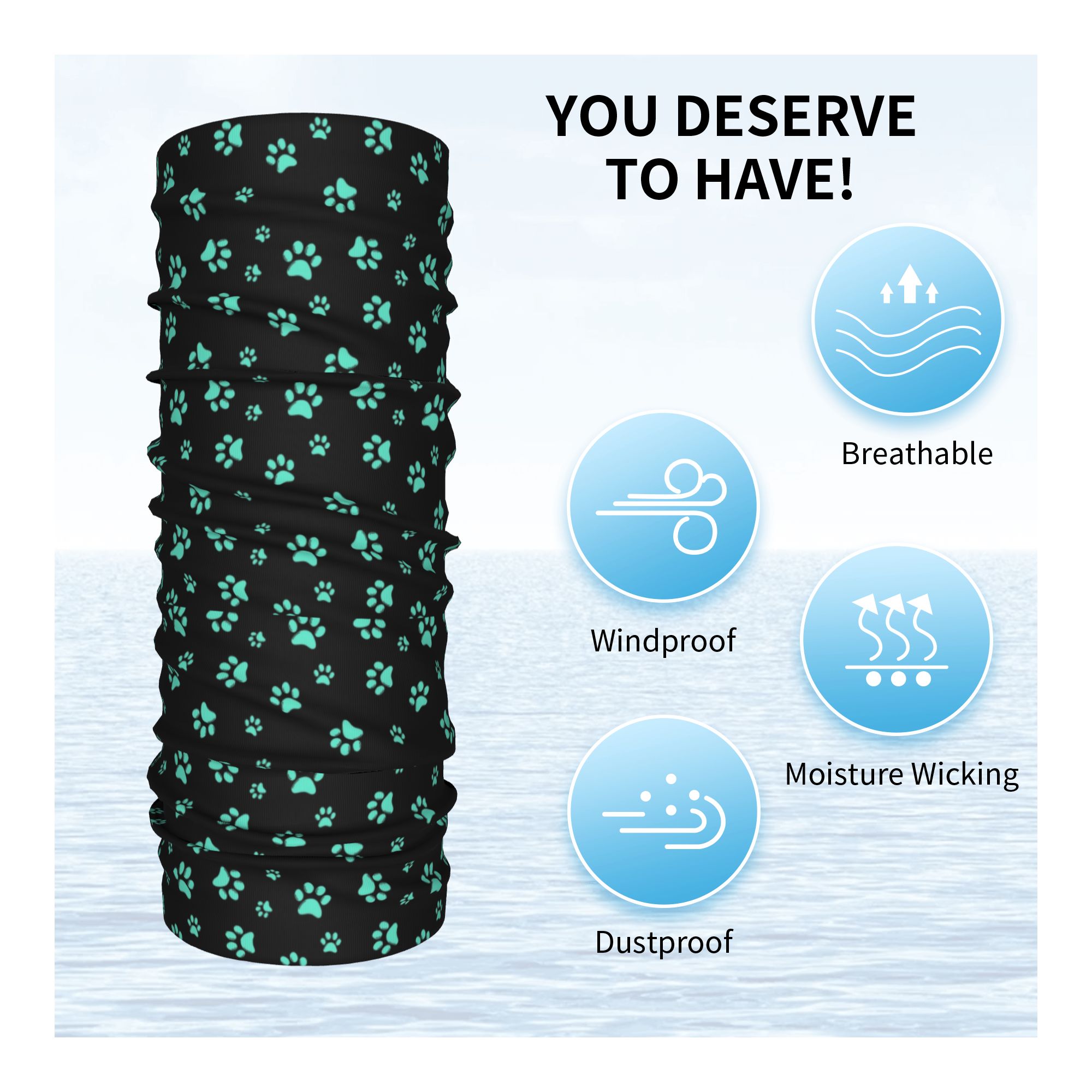 ผ้าพันคอ/ผ้าคลุมหน้าลายอุ้งเท้ - Trekking Gaiters บทวิจารณ์และราคา