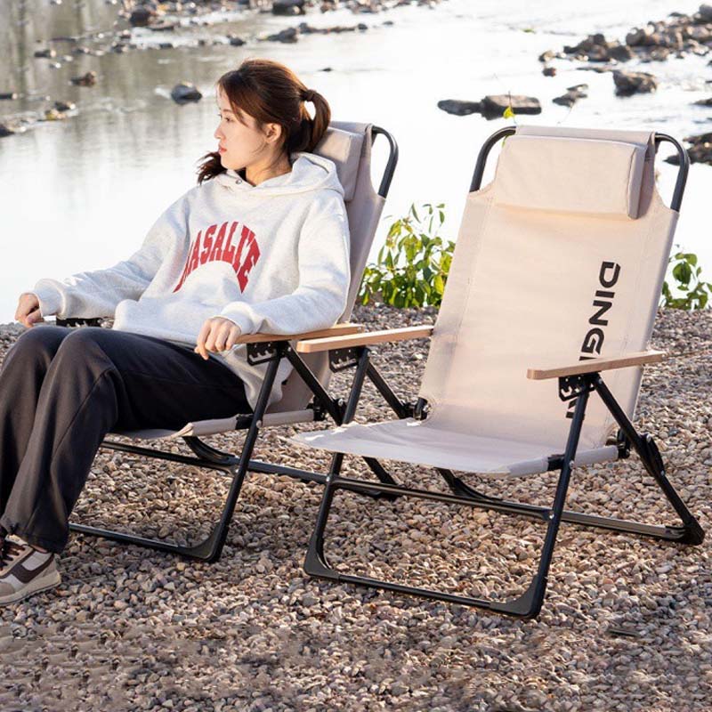 เก้าอี้พับกลางแจ้ง เก้าอี้พักผ - Outdoor Camping High Chair บทวิจารณ์และราคา