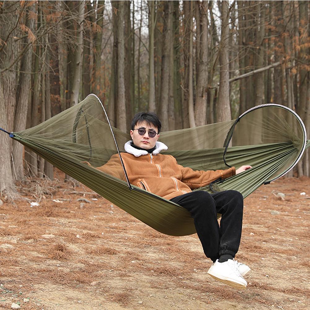 เปลญวนตั้งอัตโนมัติพร้อมมุ้งกั - Outdoor Camping Mosquito Net บทวิจารณ์และราคา