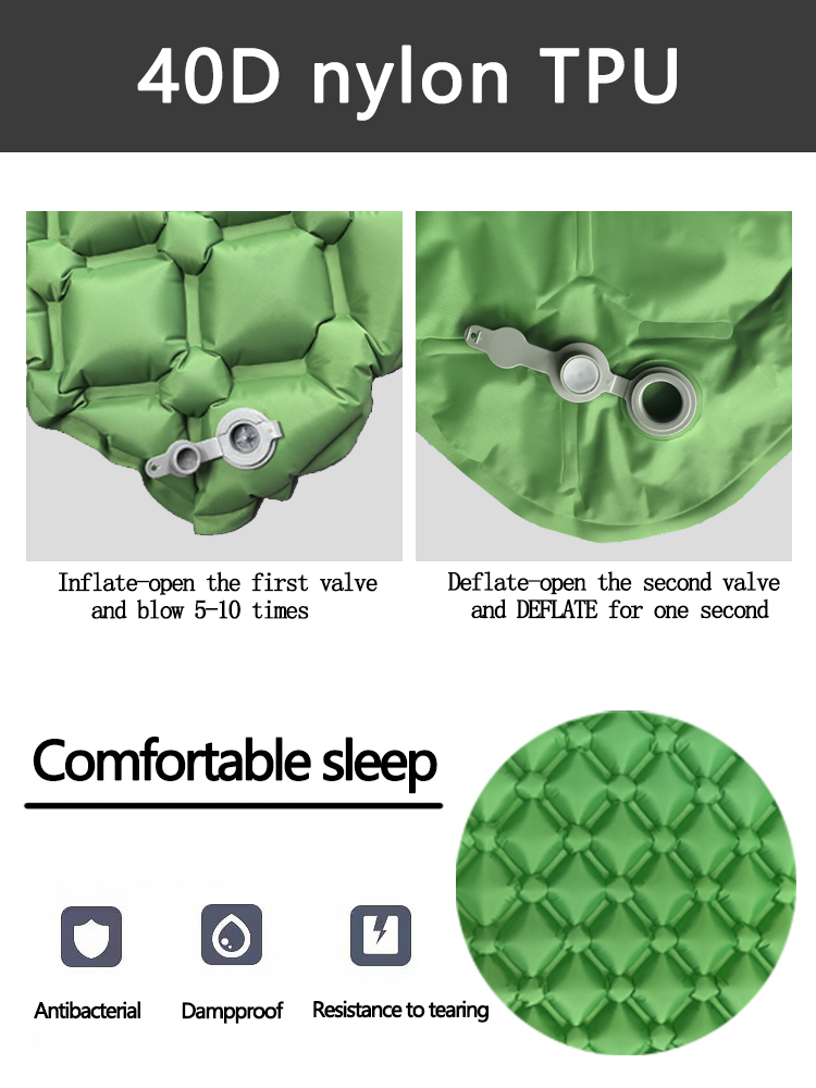 ที่นอนเป่าลมสำหรับตั้งแคมป์ในเ - Outdoor Camping Mat บทวิจารณ์และราคา
