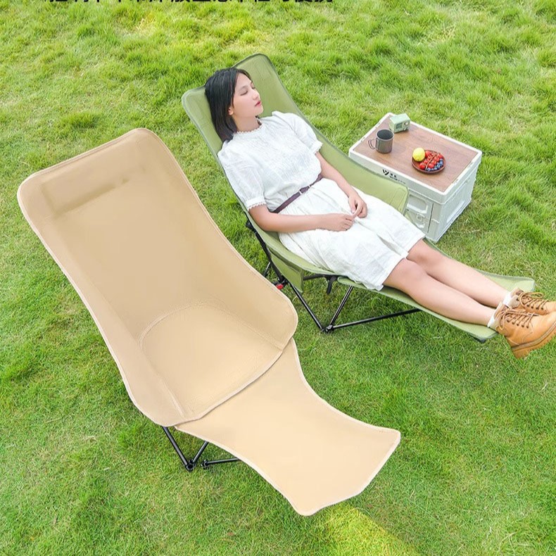 เก้าอี้ทรงพระจันทร์พร้อมขาตั้ง - Outdoor Camping High Chair บทวิจารณ์และราคา